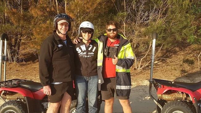 Ian Seibel with his wife Paula and son Aaron on a family adventure.