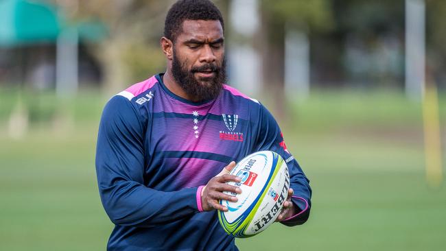 Marika Koroibete will remain in Australia for the birth of his child. Picture: Jake Nowakowski