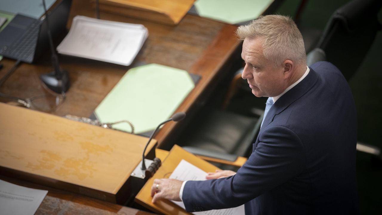 Question time in the Tasmanian parliament, Premier Jeremy Rockliff. Picture: Chris Kidd