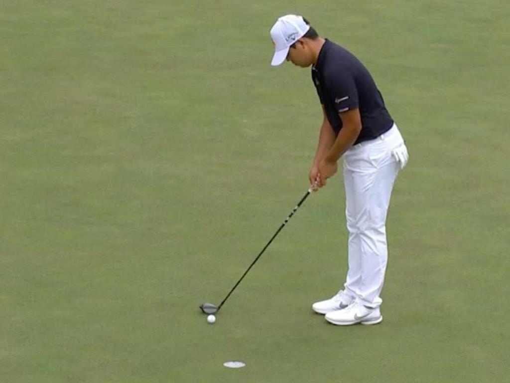 Masters 2021: Si Woo Kim putter, result, score, video, second round ...