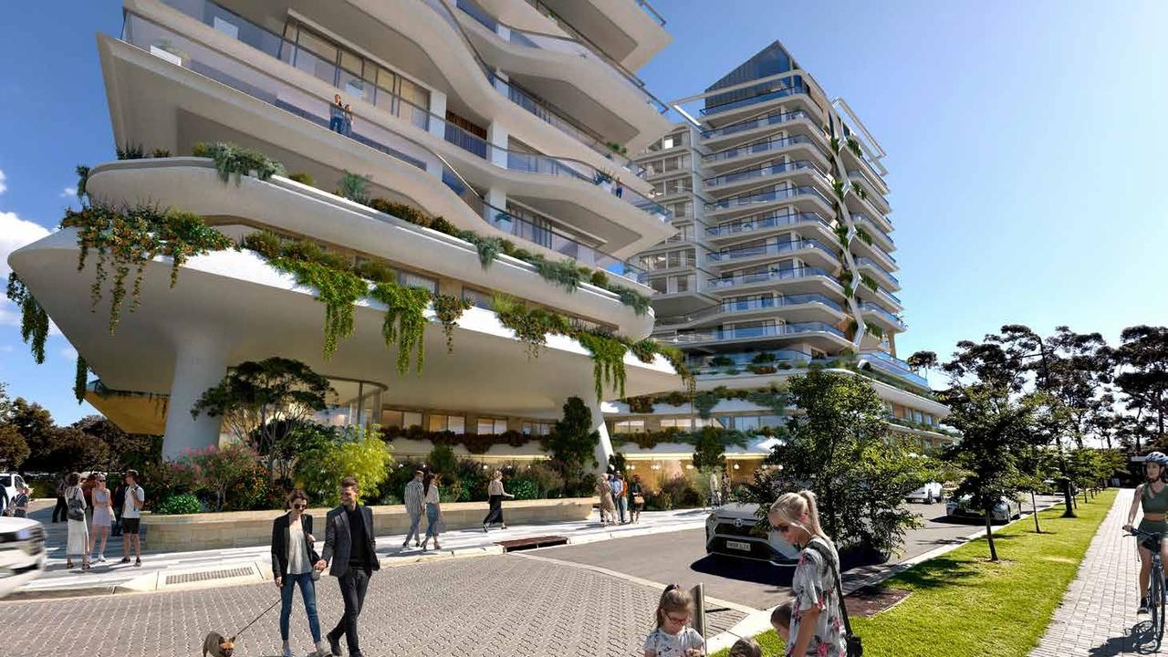 An artist’s impression of a proposed 20-storey residential tower Glenside. Picture: Hames Sharley / URPS