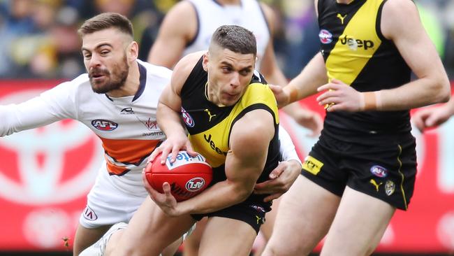 Dion Prestia is part of a Richmond midfield that works hard. Picture: Getty Images