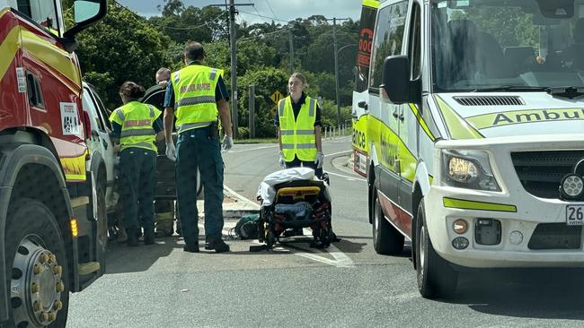 Traffic crash at Gympie on Thursday, November 28, 2024, Brisbane Rd and Graham St intersection.