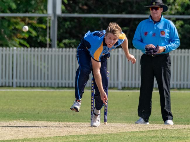 Gold Coast Dolphins fast bowler Trent Arnold. Picture: Kris Matthews