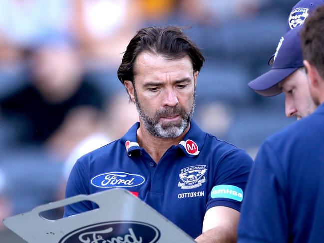 Chris Scott will coach his 13th season in 2023. Picture: Kelly Defina/Getty Images