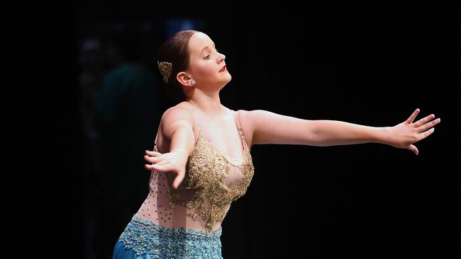 Age 13 to 18 Tap-Slow or Waltz Solo. Imogen Armstrong. Picture: Shae Beplate.