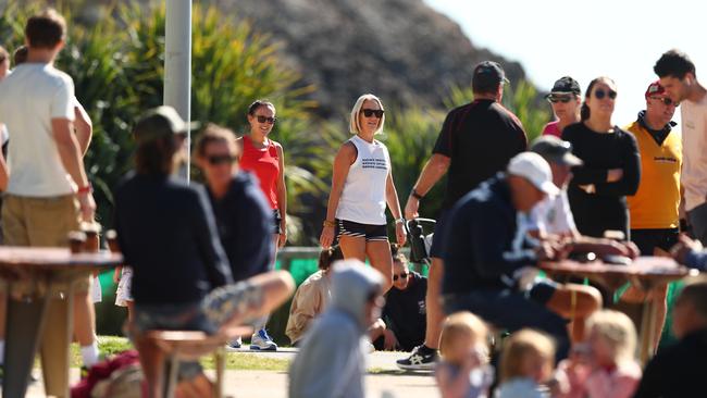 Burleigh Heads proved a popular spot today. Picture: Chris Hyde/Getty Images