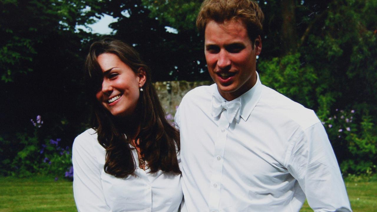 Prince William and Kate Middleton pose together following their graduation from St. Andrews University, in Scotland. Picture: AP Photo/The Middleton Family