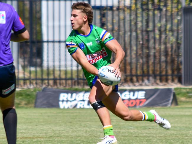 Chevy Stewart has made the rise to Jersey Flegg. Picture: Canberra Raiders