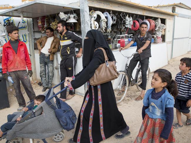 Packed ... The Za’atari camp houses nearly 80,000 refugees. Picture: Ella Pellegrini