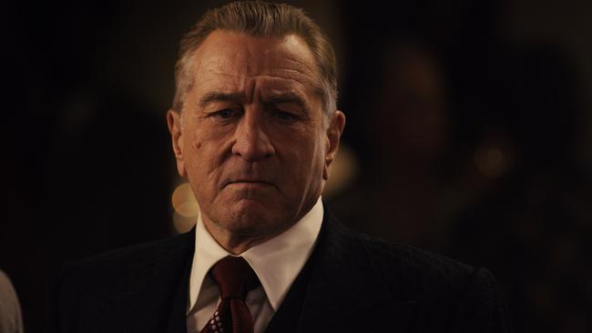 Robert De Niro in a scene from the movie The Irishman. Supplied by Netflix.