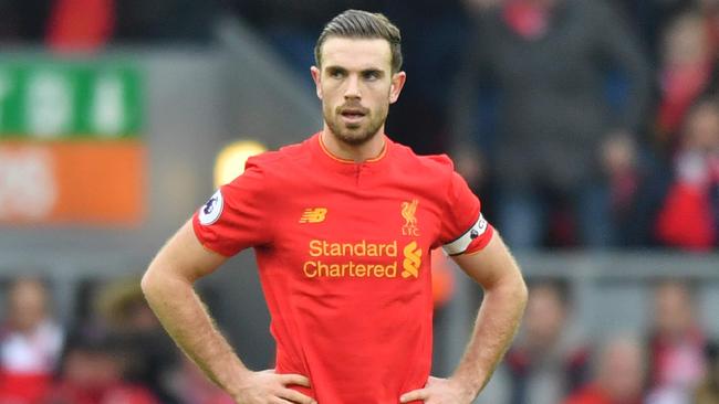 Liverpool's English midfielder Jordan Henderson.