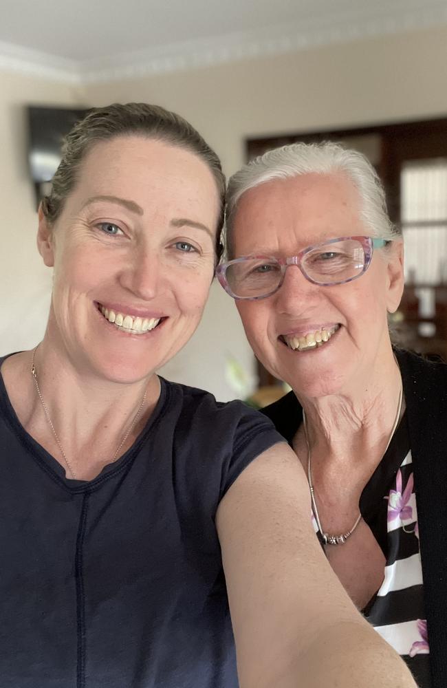 Dr Jana Pittman with her mother Jackie.