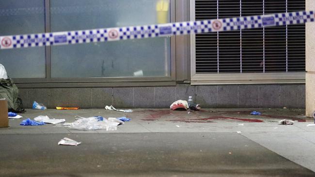 Three men were stabbed in separate incidents in Sydney’s CBD. Picture: Steve Tyson