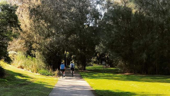 Cooks River Cycleway. Picture: Anna