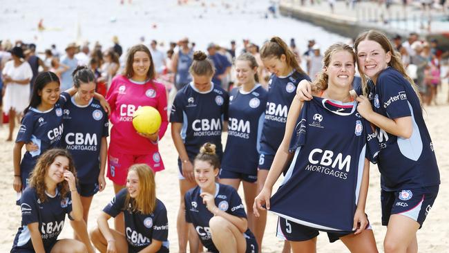 Lucia Cajias-Martinez, 16, Rayn Sirikasemlert, 16, Ella Dewhurst, 16, Emmanuelle Tobiano, 15, Elisha McMorrow, 16, Gabrielle McAlpine, 16, Lara Joffe, 16, Tyra Barancewicz, 16, Paquita Cignetto, 15, Chloe Finch, 16, and Macy Moore, 15. Picture: John Appleyard