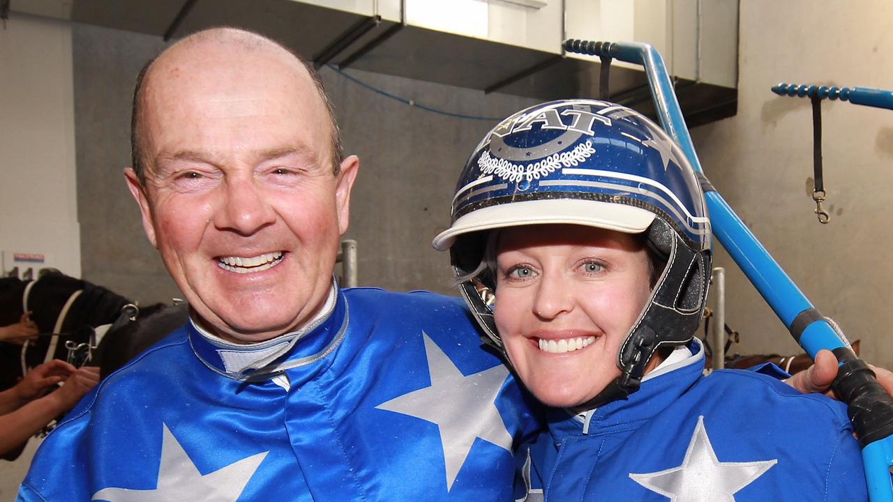 Mark Purdon and Natalie Rasmussen will chase Chariots Of Fire glory at Menangle on Saturday night. Picture: Getty Images