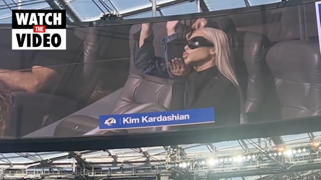 Kim Kardashian Gets Booed While at LA Rams Game With 6-Year-Old Son Saint