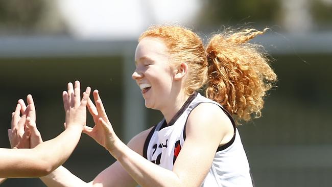 Molly Walton has returned to the Rebels for another season. Photo: Cameron Grimes/AFL Photos.