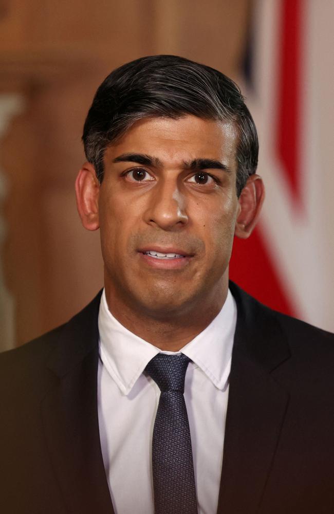 Rishi Sunak has given a passionate speech in support of Israel. Picture: AFP