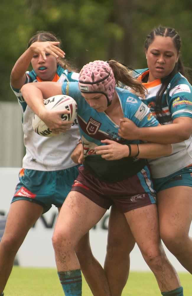 Cianna Faulkner Mackay Cutters vs. Northen Pride Harvey Norman U17's Saturday 15 February 2025 Picture:Michaela Harlow