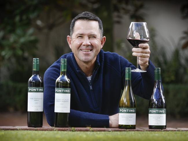 Former Australian cricket captain Ricky Ponting is now producing is own wine label.   Picture: David Caird