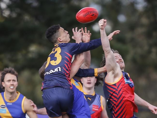 VAFA Premier B: Parkdale Vultures v Beaumaris. Kai Colella - Parkdale Vultures. Picture: Valeriu Campan