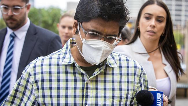 His bail was revoked, despite Rastogi begging the court to free him for one more day. Picture NCA NewsWire / Emma Brasier
