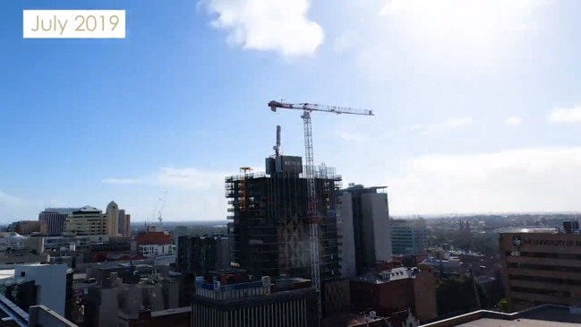 Topping out of Adelaide's tallest residential building