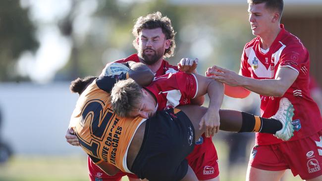 Ben Thomas made a huge impact to Kincumber’s pack. Picture: Sue Graham