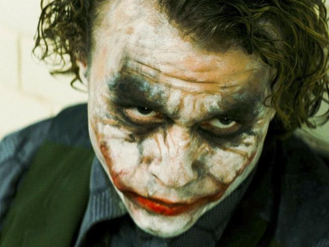 Superhero movies like the Batman franchise are very popular, including The Dark Knight starring the late Heath Ledger as The Joker'. Picture: Supplied