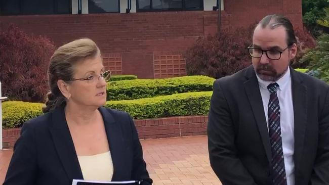 Redland mayor Karen Williams and lawyer Calvin Gnech. PHOTO: JUDITH KERR