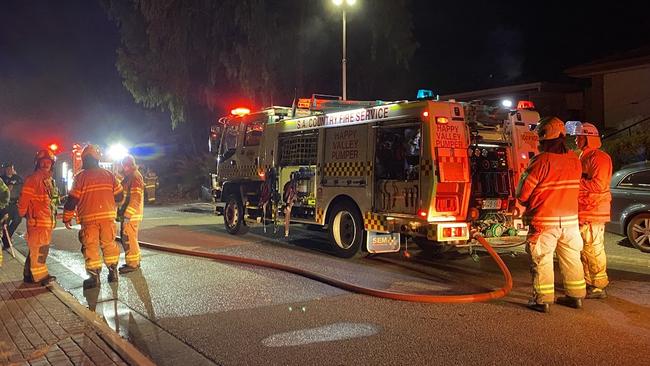 A fire caused extensive damage to an Aberfoyle Park home on April 23, 2024.