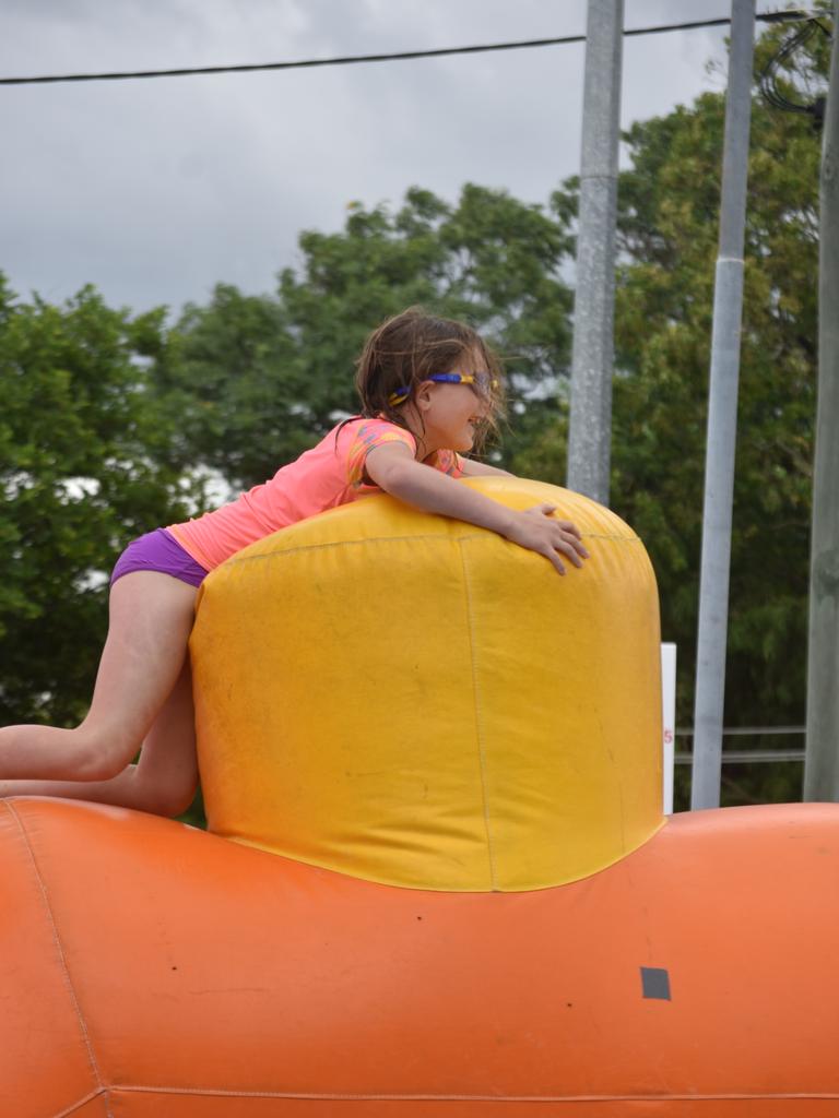 PARTY TIME: There were plenty of splatters and splashes at Dalby's pool party on Saturday afternoon.