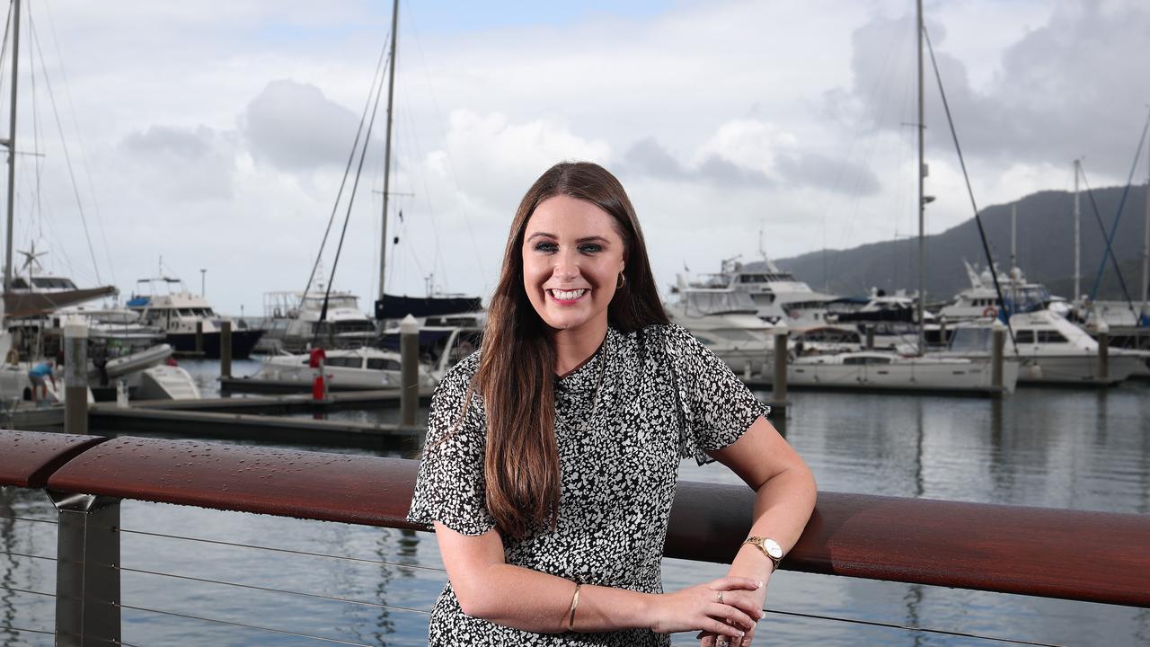 Queensland Environment Minister Meaghan Scanlon during a visit to the Great Barrier Reef. Picture: Brendan Radke