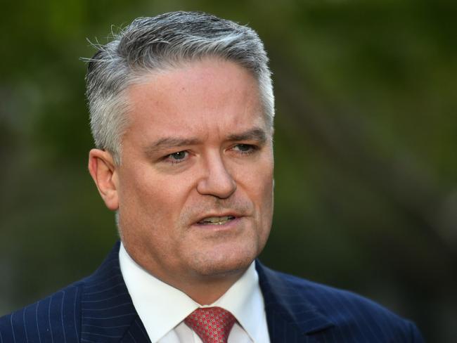 Minister for Finance Mathias Cormann. Picture: AAP