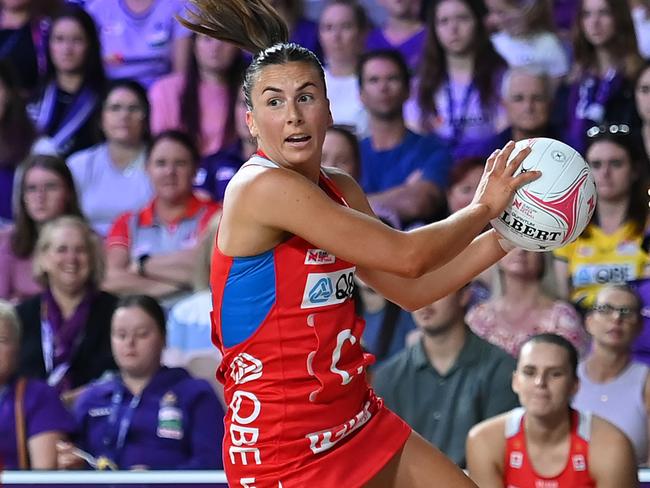 Swifts skipper Maddy Proud has a warning for West Coast Fever ahead of their clash. Picture: Albert Perez/Getty Images