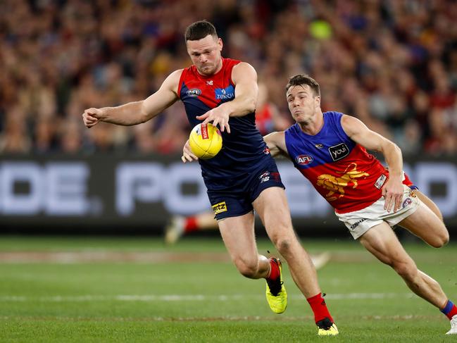 Steven May will be looking for a strong year in his final season of his contract. Picture: Dylan Burns/AFL Photos via Getty Images