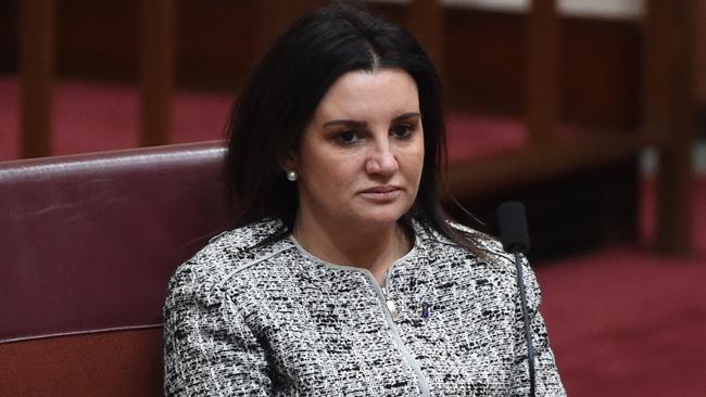 Tasmanian Senator Jacqui Lambie in Parliament this week.