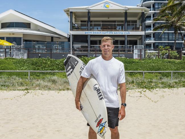 AirBNB  Partner with Mick Fanning, Lucky guests will have the opportunity to stay at Palm Beach Surf Life Saving Club, overlooking the Gold Coast surf break near where Mick honed his craft and join him for a surfing session, Pics Luke Marsden,