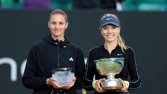 Boulter (right) won the title in Nottingham back in June. (Photo by Nathan Stirk/Getty Images for LTA)