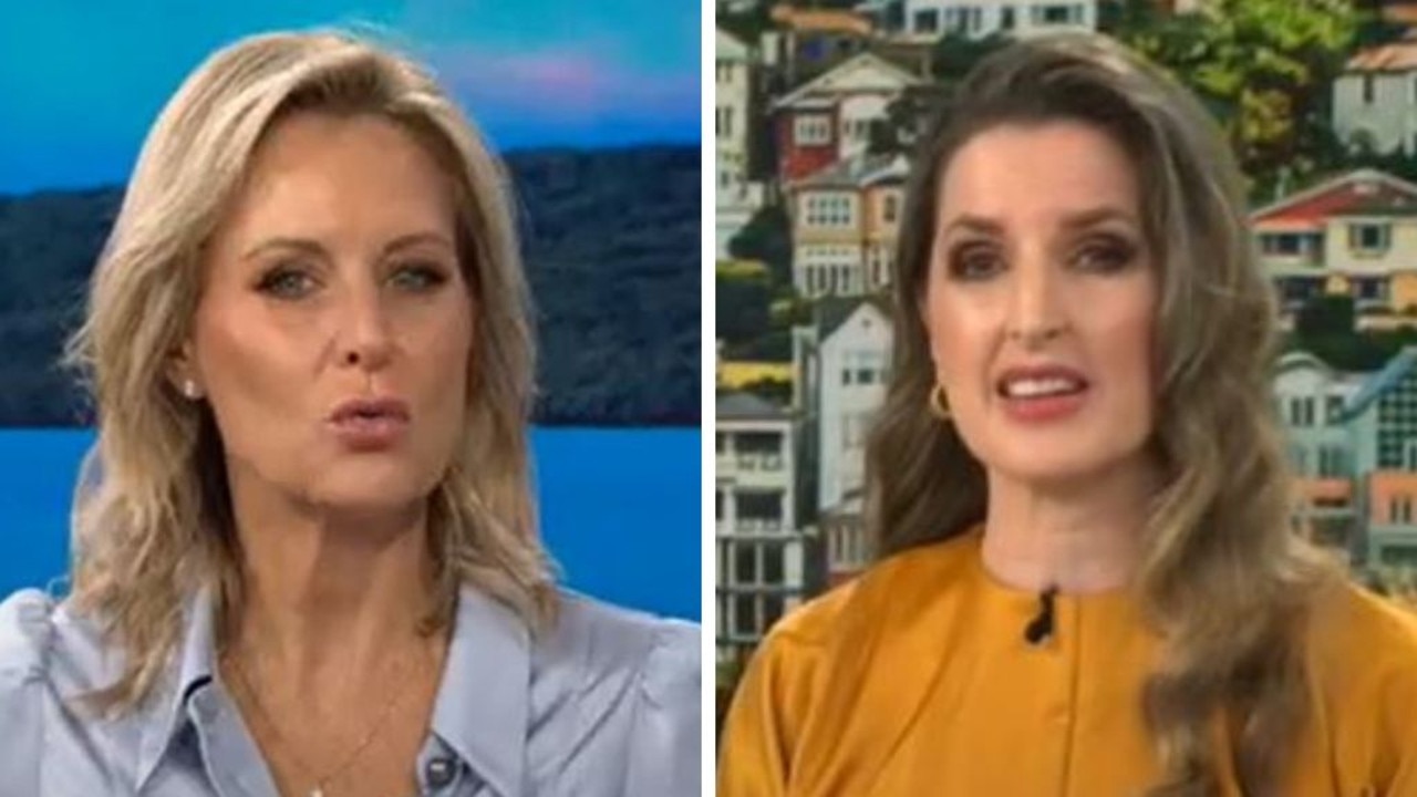 New Zealand AM TV hosts Nicky Styris (left) and Amanda Gillies (right) both sided with the cafe after a journalist was booted for overstaying his welcome. Picture: Three TV