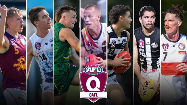 QAFL’s best recruits and debutants of 2025. Pictures: TJ Yelds Sports Photography, Highflyer Images, Aussie Active and Facebook.