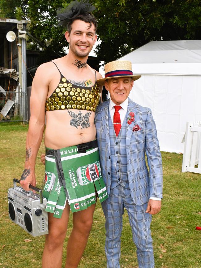 Ryan Hearn and Michael McAlpine at the Alex Scott &amp; Staff Woolamai Cup on Saturday, February 8, 2025. Picture: Jack Colantuono