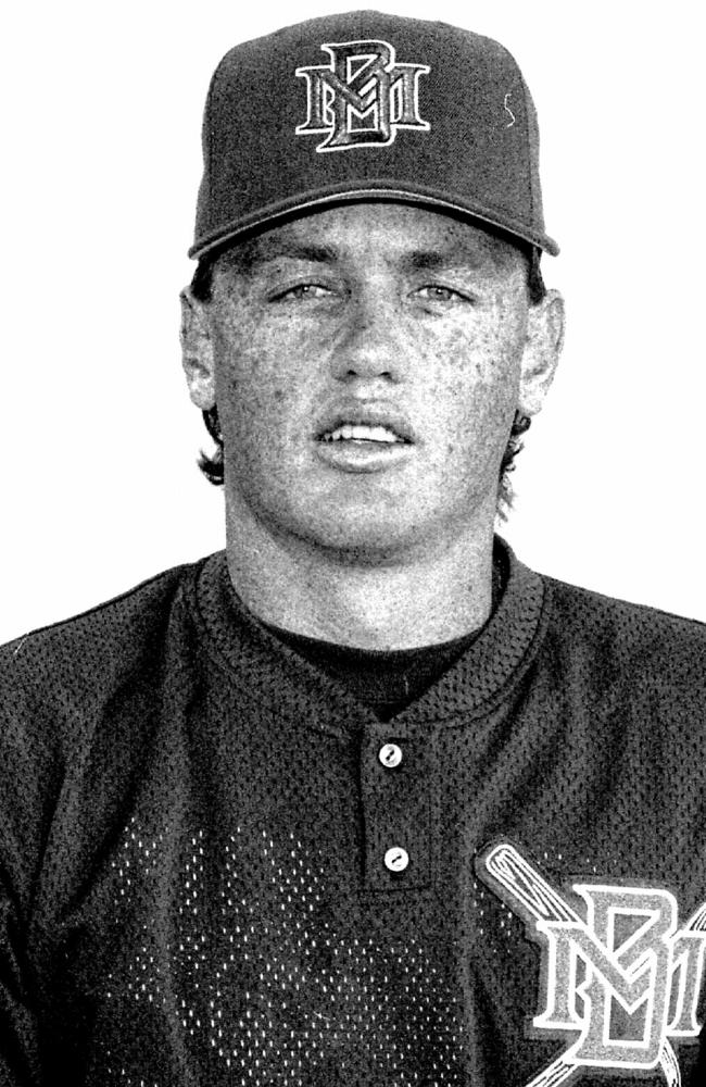 David Nilsson IN 1994 IN HIS Milwaukee Brewers uniform.