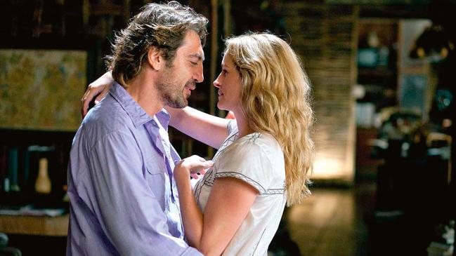 Javier Bardem and Julia Roberts in <i>Eat Pray Love </i>(2010). Picture: Alamy