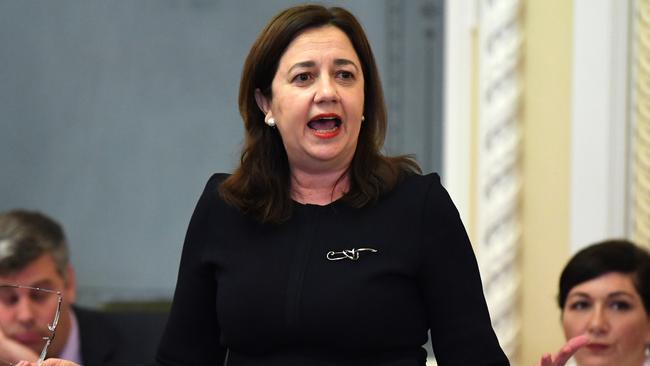 The Palaszczuk government is planning a package of reforms governing funding for parties and candidates. Picture: AAP