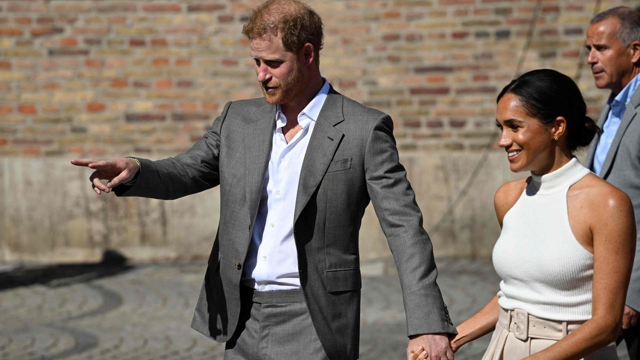 Harry and Meghan were in Germany on Tuesday for the One Year to Go event of the Invictus Games Dusseldorf 2023. Picture: Sascha Schuermann/AFP