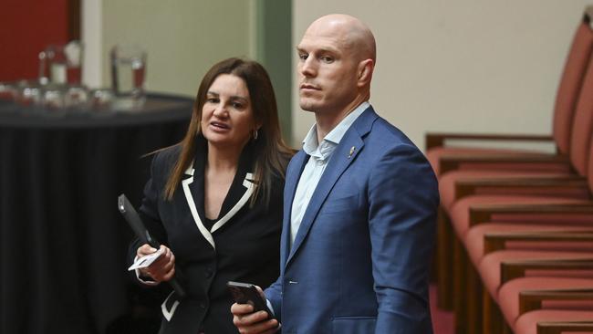 Senators Jacqui Lambie and David Pocock.