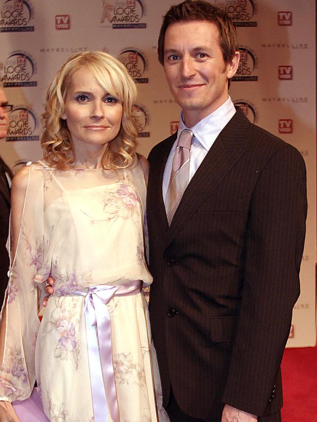 Belinda Emmett with Rove McManus in 2006.